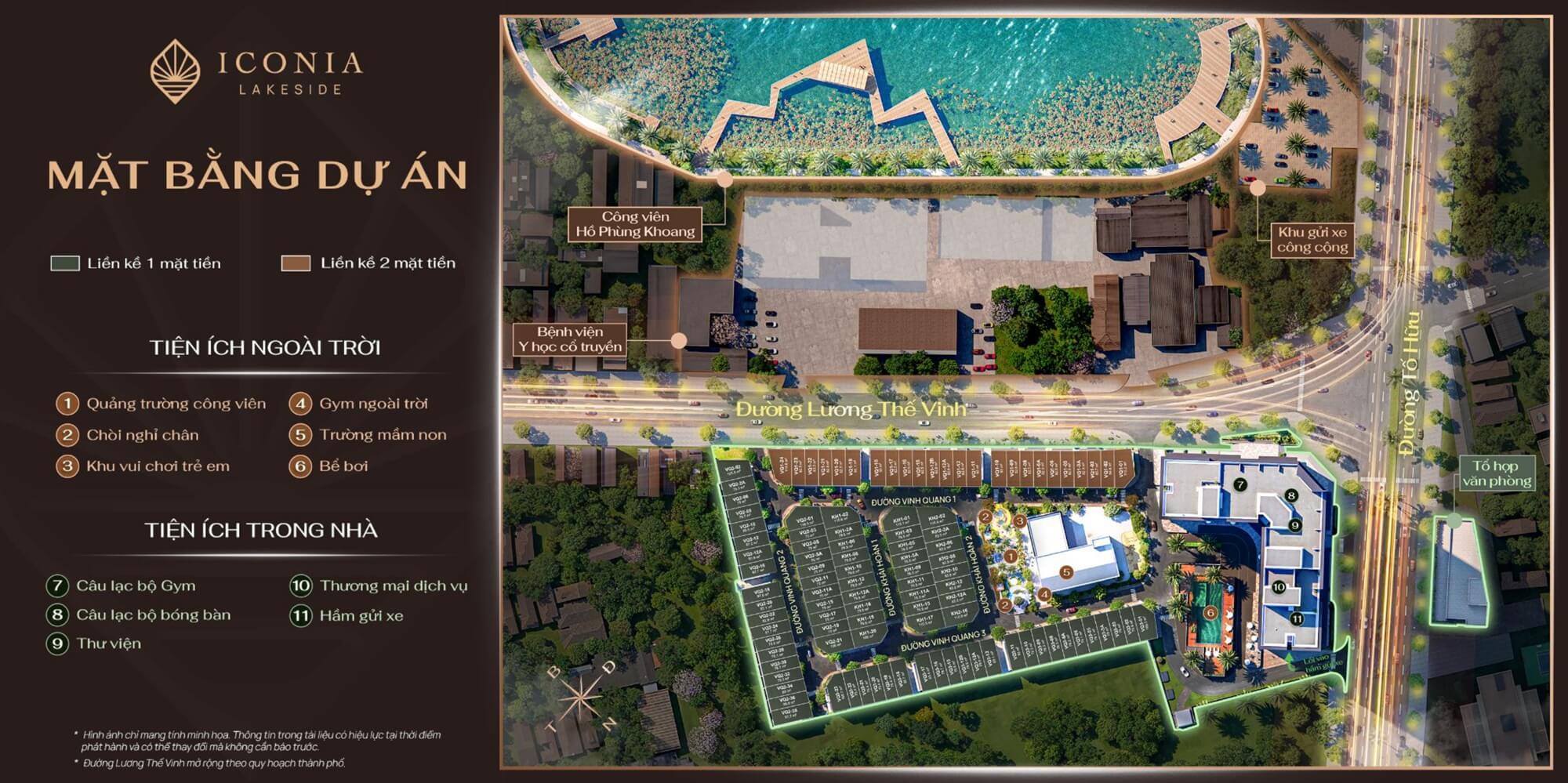 mặt bằng dự án iconia lakeside 54 tố hữu